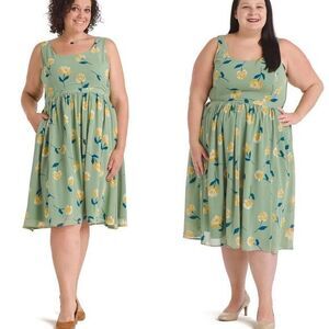 Modcloth Freeing Feeling Fit And Flare Dress, 3X‎